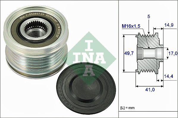 Kit Tendicinghia Professionale ACDelco Con Puleggia E Cinghia - Ricambio Completo Per Trasmissione Auto