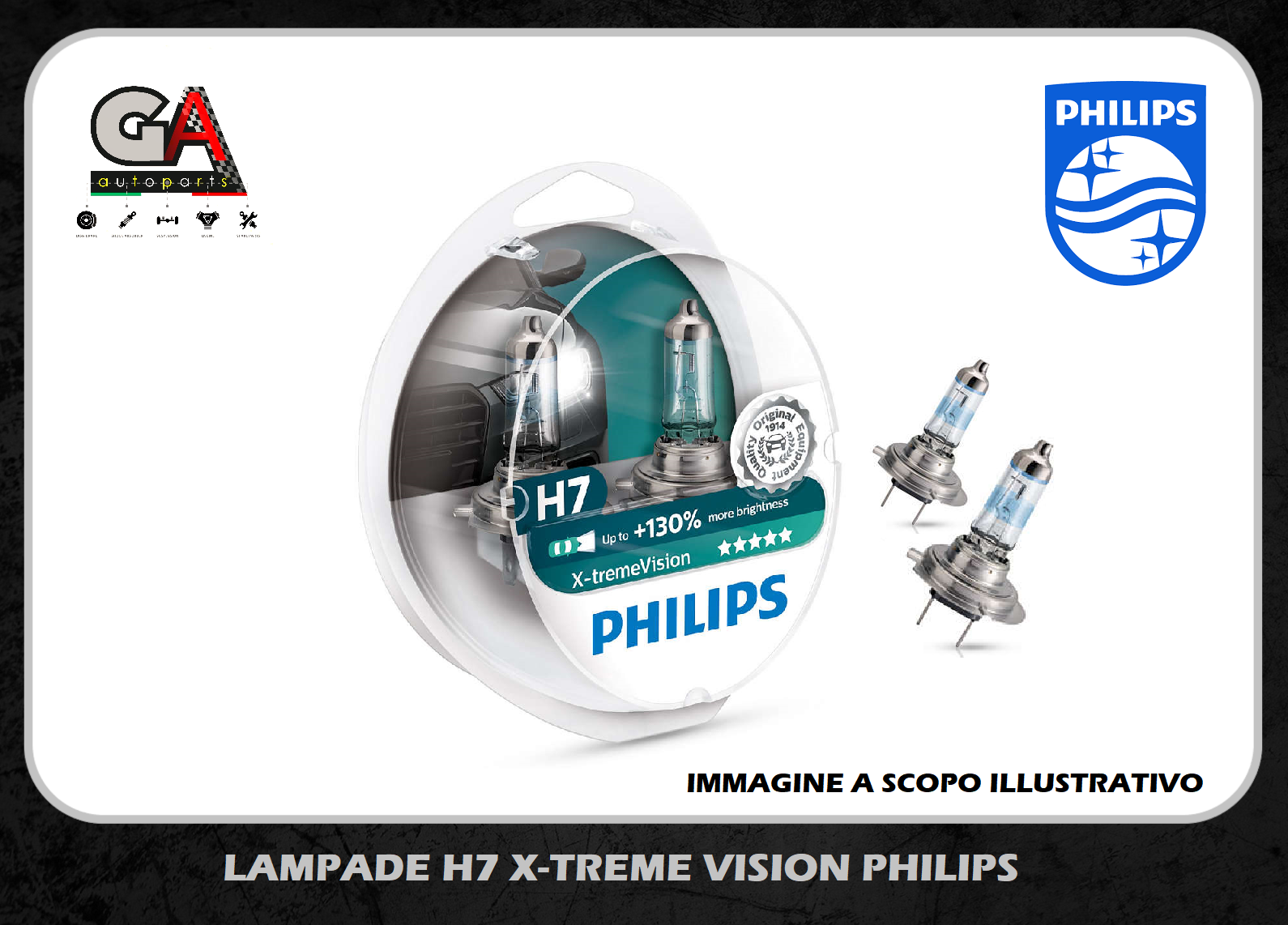 Philips h7 X-treme Vision 12V 55W SP +130% 12972XVS2