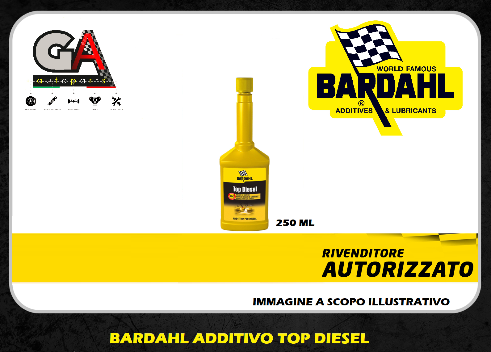 Additivo gasolio bardahl Bardahl top diesel 250 ml trattamento pulizia  iniettori- Ricambi Auto GAutopartsProdotto