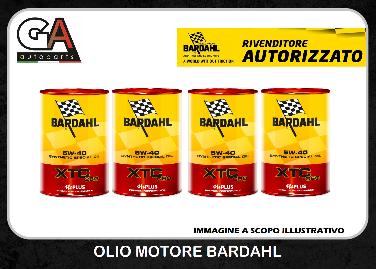 OLIO MOTORE BARDAHL XTC C60 SINTETICO 100% SAE 5W40