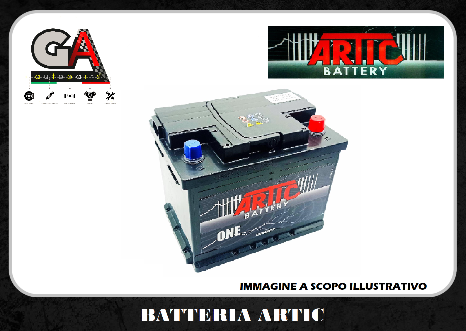 BATTERIA AUTO 60ah 62Ah 12V 500A di spunto 242 x 175 x 190 Polo positivo DX  L2 - Ricambi Auto GAutopartsProdotto