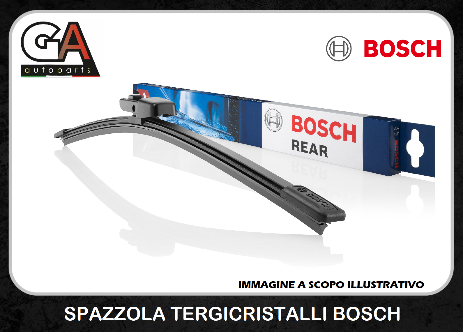 Spazzola Tergilunotto, Tergicristallo Posteriore Completo Di Braccio Per  Fiat Panda III (312_) dal 2012>