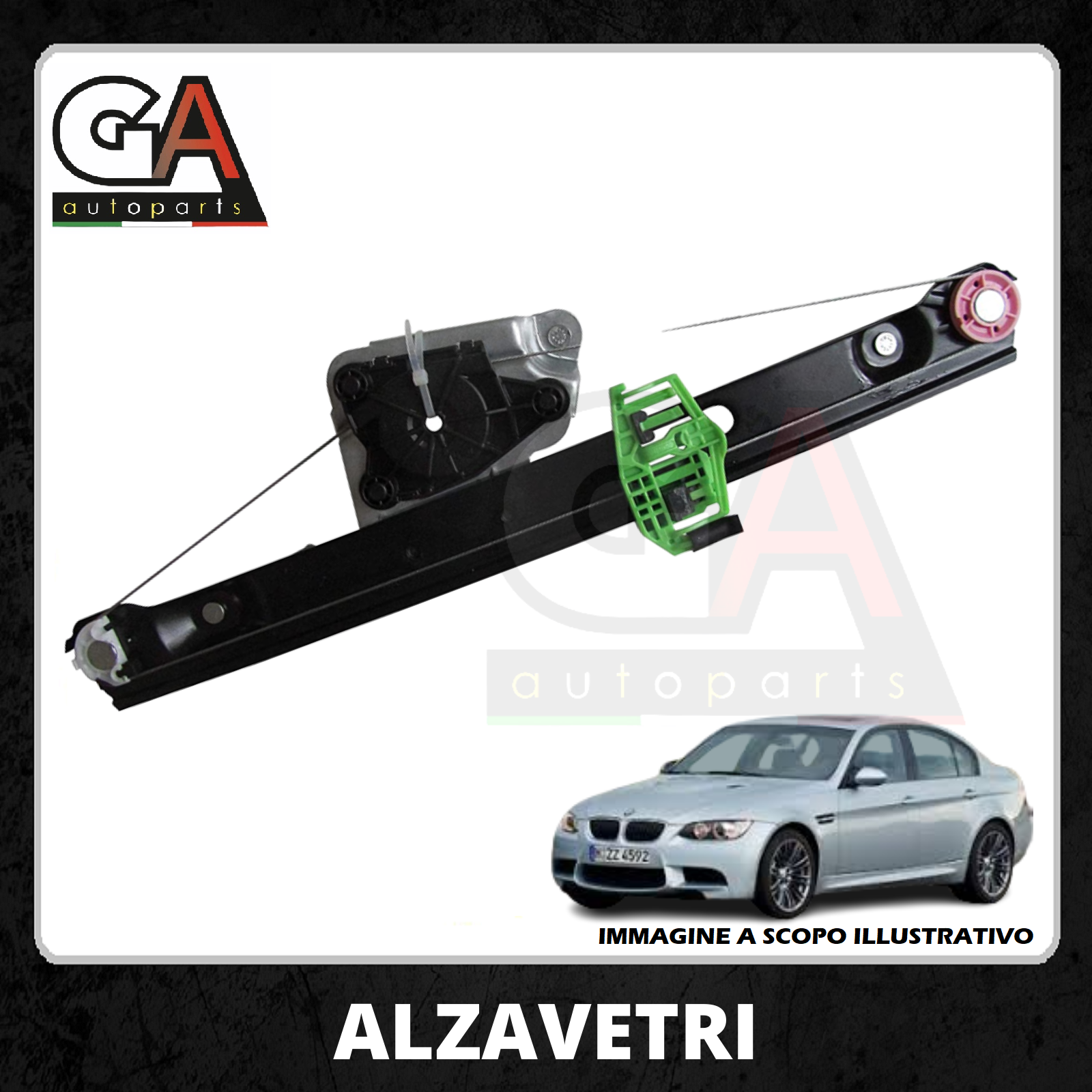 Alzavetro Posteriore Destro dx BMW Serie E90 2005-2008 Ricambi