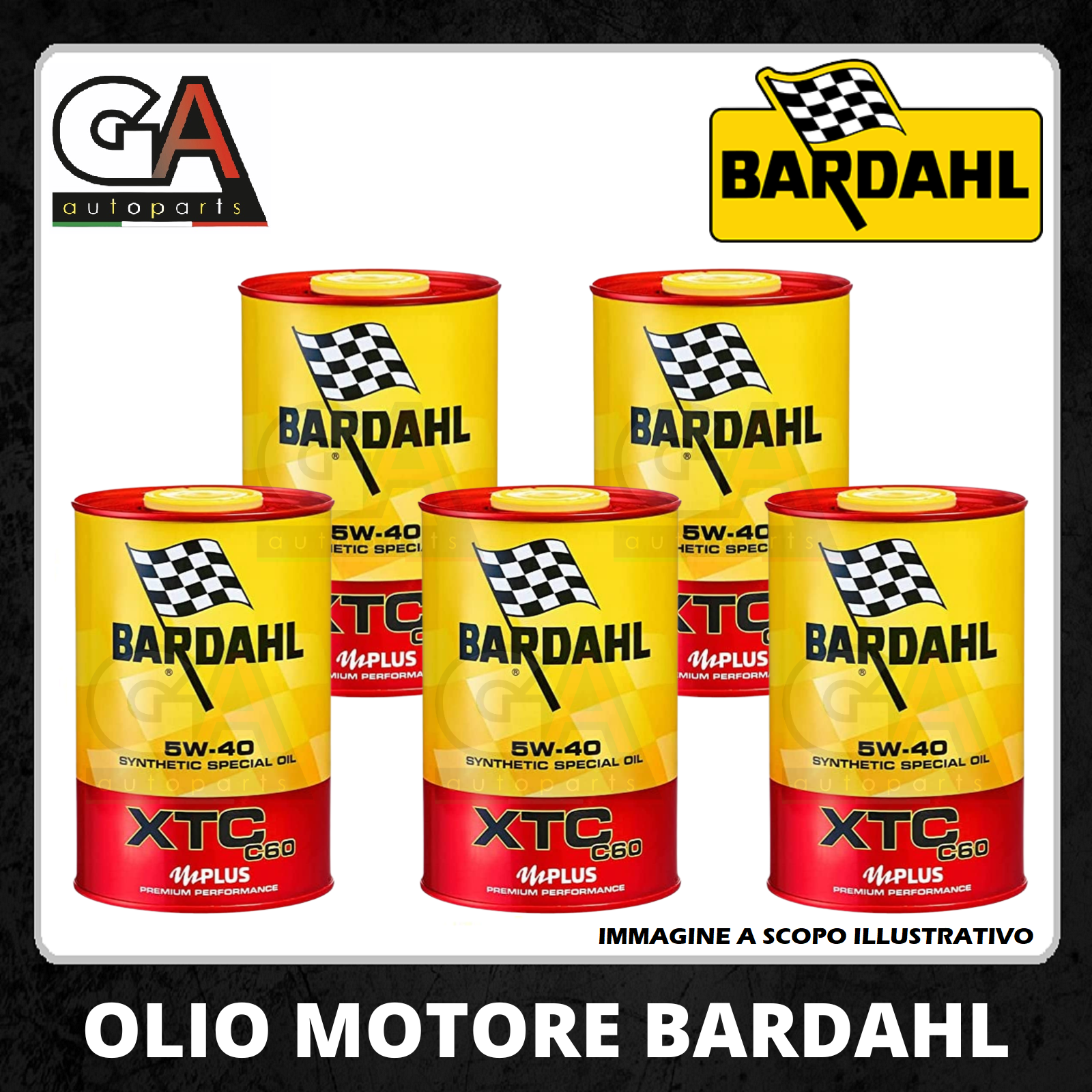 Olio Motore Auto Bardahl XTC C60 5w40 Polarplus Fullrene 100% Sintetico 5  litri - Ricambi Auto GAutopartsProdotto