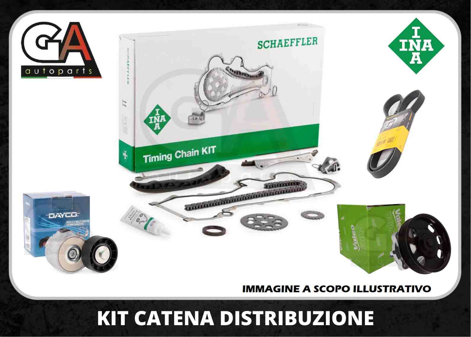 Kit Distribuzione Cinghia Rulli+ Pompa Acqua - Aricun